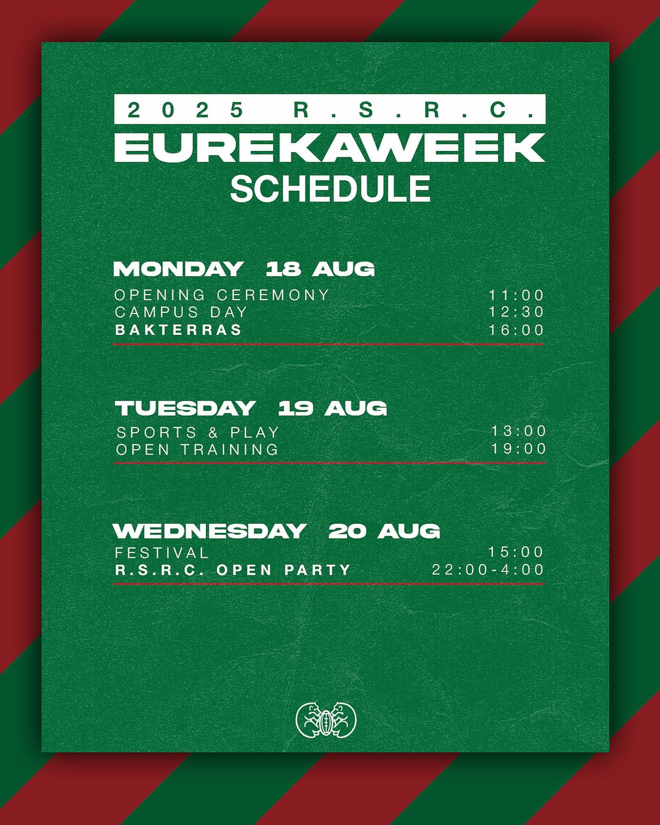 Come find us during the Eurekaweek! We’ll be present at multiple locations during the week and will host a bakterras, open training and open party!
•
•
#studentenfeest #kralingen #eurekaweek #Rugby #rugbyparty #Studenten #studentrugby #RSRC #rotterdam #rotterdamsestudenten
